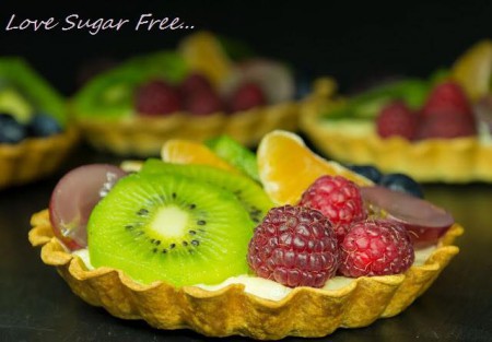 tarta  individual de fruta fresca